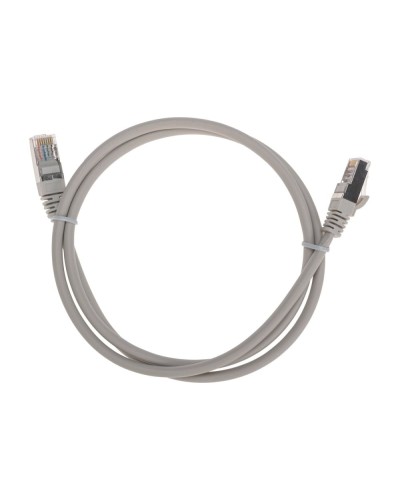 Патч-корд F/UTP, CAT 5e, RJ45-RJ45, 26AWG, LSZH, серый, 1м REXANT 02-0110-1 в Волгограде Патчкорды (медные) Pintop.ru