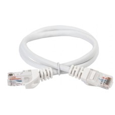 ITK Коммутационный шнур (патч-корд) кат.5Е UTP 5м белый (PC08-C5EU-5M)
