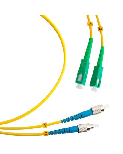 Шнур оптический duplex SC/APC-FC/UPC 9/125 sm 5м LSZH Cabeus FOP(d)-9-SC/APC-FC/UPC-5m в Волгограде Патч-корды оптические Pintop.ru