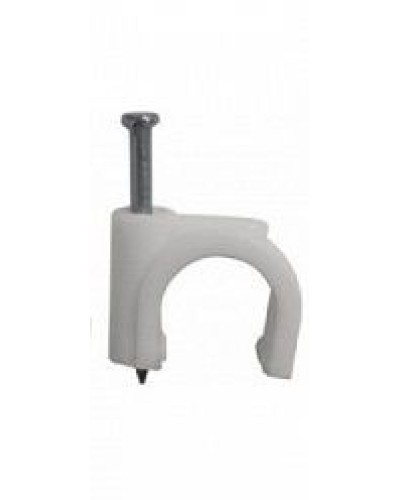 Скоба пластиковая с гвоздем (клипса), макс. Диаметр Hyperline (GC-1C) в Волгограде Держатели, клипсы, скобы Pintop.ru