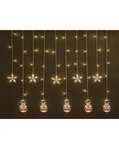 Гирлянда Navigator 95 025 NGF-D037-02 (бахрома звезды и снеговики CW 3*0.6м IP20 в Волгограде Источники света(Лампы) Pintop.ru