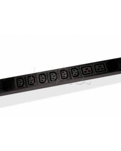 Блок розеток горизонтальный черн Hyperline (SHE19-6IEC-2BIEC-CB) в Волгограде Блоки розеток Pintop.ru