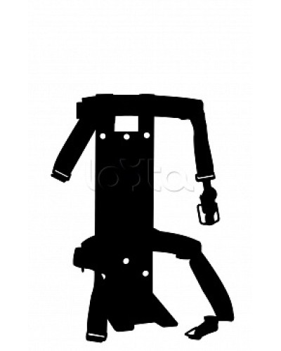 Кронштейн ПОЖТЕХНИКА КТР-4/5 на 2 ремнях(d145-150) для ОП/ОВП-4, ОП-5, ОУ-3 в Волгограде Аксессуары для огнетушителей Pintop.ru