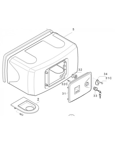 Корпус FERNI пластиковый Came 119RID122 в Волгограде Запчасти для шлагбаумов и автоматики Pintop.ru