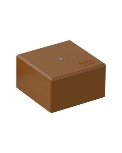 SD3 Коробка распределительная для о/п, для монтажного пистолета 75x75x40мм, 12 пар 10мм2, (корич.) Экопласт (72936B) в Волгограде Распределительные коробки Pintop.ru