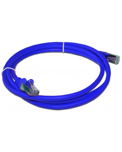 Патч-корд RJ45 - RJ45, 4 пары, FTP, категория 6A, 1 м, синий, LSZH LANMASTER LAN-PC45/S6A-1.0-BL в Волгограде Патч-корды и пигтейлы Pintop.ru
