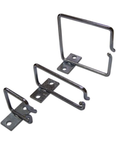 Скоба-органайзер металлическая для установки на 19 профиль, 40х40 мм TWT TWT-RING-M40x40 в Волгограде Кабельные органайзеры Pintop.ru