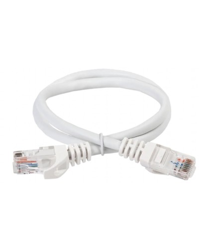 ITK Коммутационный шнур (патч-корд) кат.5Е UTP 5м белый (PC08-C5EU-5M) в Волгограде Патч-корды и пигтейлы Pintop.ru