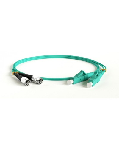 Патч-корд волоконно-оптический Hyperline FC-D2-503-FC/PR-LC/PR-H-15M-LSZH-AQ в Волгограде Патч-корды оптические Pintop.ru