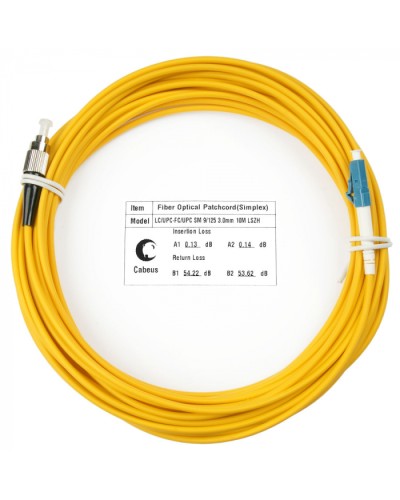 Шнур оптический simplex LC-FC 9/125 sm 10м LSZH Cabeus FOP(s)-9-LC-FC-10m в Волгограде Патч-корды оптические Pintop.ru