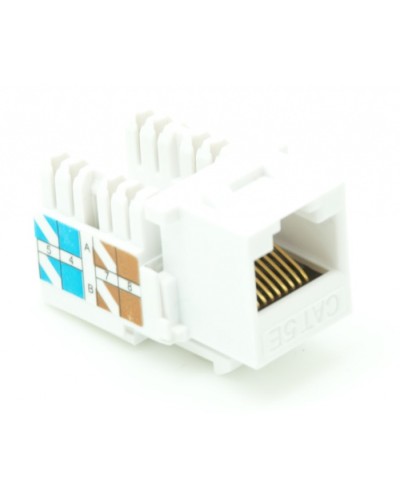 Модуль-вставка типа Keystone, Кат.5e (Класс D), 100МГц, RJ45/8P8C, 110/KRONE, T568A/B, неэкранированный, белый, уп-ка 10шт. NETLAN EC-UKJ-UD2-WT-10 в Волгограде Коннекторы Pintop.ru