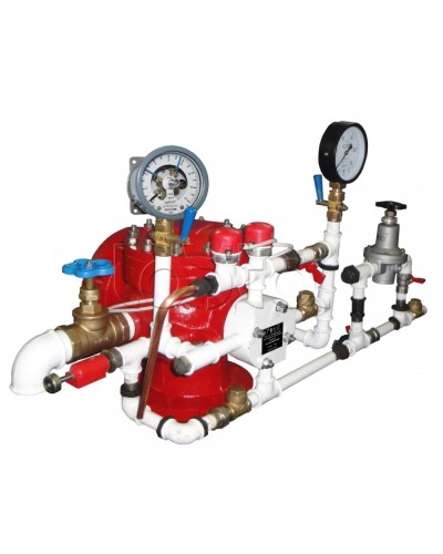 Узел управления спринклерный воздушный в комплекте с акселератором Спецавтоматика УУ-С100/1,6В3-ВФ.О4-01 в Волгограде Устройства пуска водяного пожаротушения Pintop.ru