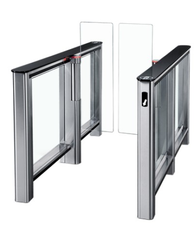 Турникет PERCo-ST-01 с крышками из закал. стекла со створками Створки шириной 300 мм в Волгограде Турникеты Pintop.ru