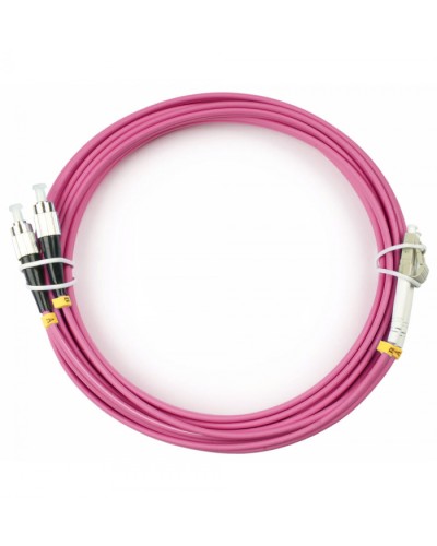 Шнур оптический duplex LC-FC 50/125 mm OM4 15м LSZH Cabeus FOP-50-OM4-LC-FC-15m в Волгограде Патч-корды оптические Pintop.ru