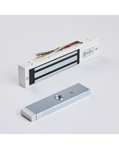 R-Lock RL-EM180-0SW - Электромагнитный замкок, 180кг, DC12/24B, цвет белый, RAL9016(белый), два датчика втроены в корпус замка: датчик Холла и магнито-контактный датчик в Волгограде Электромагнитные замки Pintop.ru