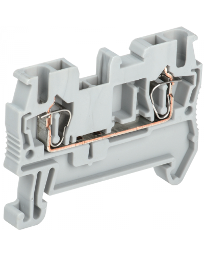 Клемма пружинная КПИ 2в-2,5 31А серая IEK (YZN11-002-K03) в Волгограде Клеммные колодки Pintop.ru