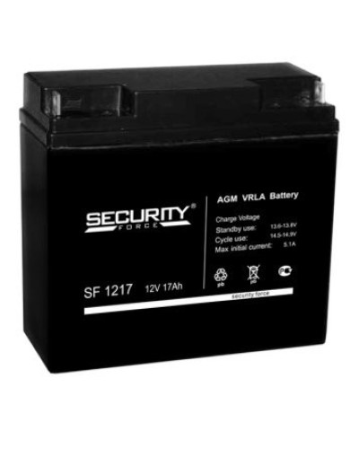 Аккумулятор свинцово-кислотный Security Force SF 1217 в Волгограде Электротехническое оборудование Pintop.ru