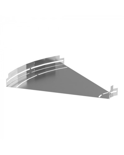 Угол горизонтальный изменяемый 0-45 градусов Стандарт INOX (AISI 304) 500х50 Промрукав (PR16.3599) в Волгограде Аксессуары для лотков Pintop.ru