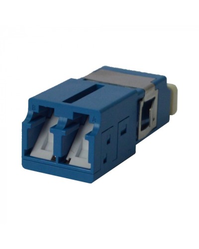 Адаптер оптический LC SM, со шторкой, корпус SC, дуплексный LANMASTER (LAN-2LCS/SH-AM-SM) в Волгограде Проходные адаптеры и розетки оптические Pintop.ru