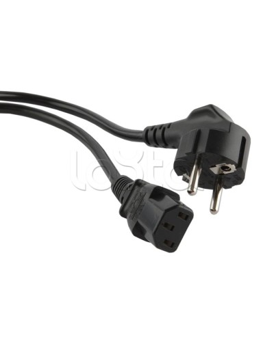 Кабель питания 10 м Hyperline PWC-IEC13-SHM-10-BK в Волгограде Патч-корды и пигтейлы Pintop.ru