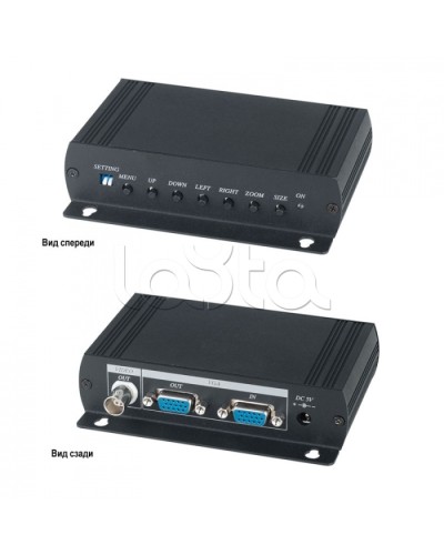 Преобразователь VGA- видеосигнала в аналоговый видеосигнал SC&T VC01 в Волгограде Видеоусилители, Модуляторы, Делители Pintop.ru
