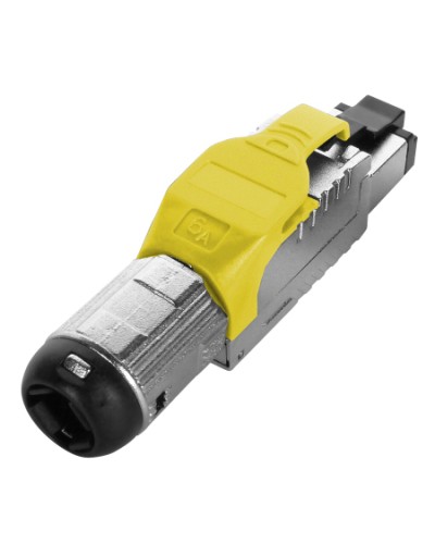 Разъем полевой оконцовки RJ-45 Hyperline (PLUE-8P8C-S-C6A-SH-YL) в Волгограде Коннекторы Pintop.ru