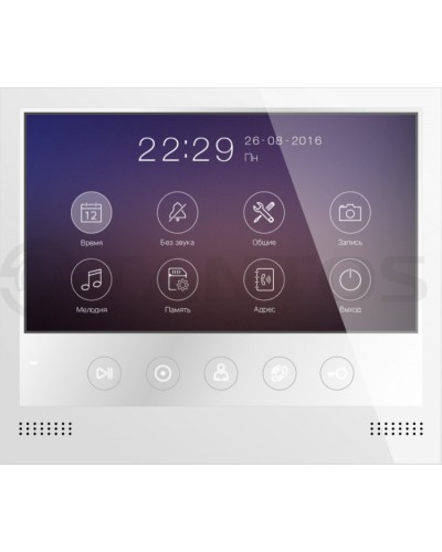 Монитор цветного видеодомофона формата AHD с сенсорными кнопками и возможностью записи фото или видео по вызову на microSD карту Tantos Selina HD M в Волгограде Абонентские видеоустройства Pintop.ru