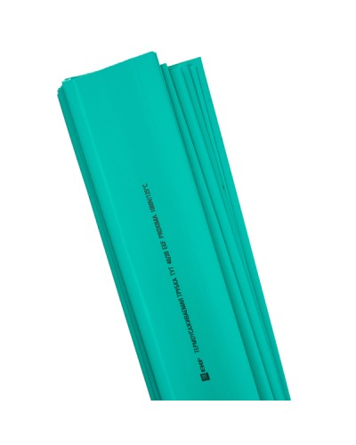 Термоусаживаемая трубка ТУТ нг 25/12,5 зеленая в отрезках по 1м EKF PROxima (tut-25-j-1m) в Волгограде Аксессуары для кабель-канала Pintop.ru