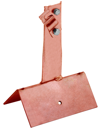 Держатель проводника круглого 6-10мм винтовой для конька широкого h=80мм медь IEK (ZDP81-50-4-16-80) в Волгограде Крепеж Pintop.ru