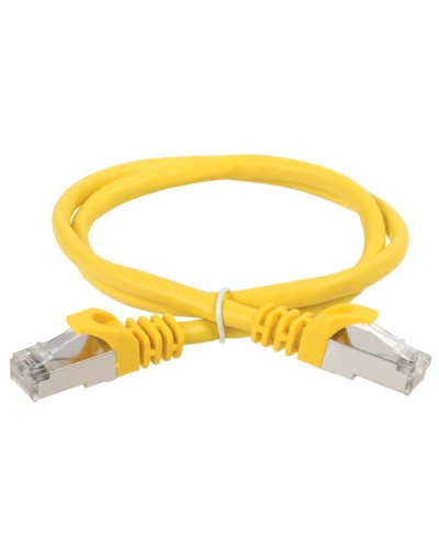 ITK Коммутационный шнур (патч-корд), кат.5Е FTP, 3м, желтый (PC05-C5EF-3M) в Волгограде Патч-корды и пигтейлы Pintop.ru