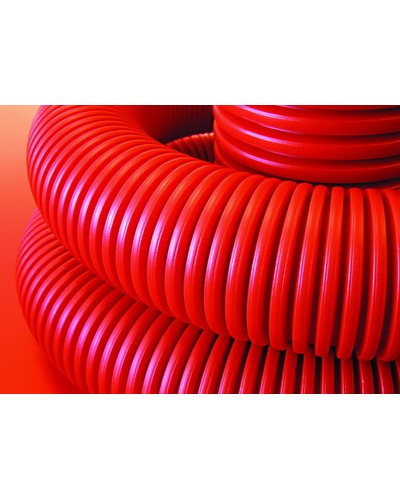 Труба гофрированная двустенная ПНД 125 мм для кабельной канализации с зондом DKC 121912 (40 м) в Волгограде Труба гофрированная Pintop.ru