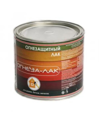 Лак огнезащитный акриловый Огнеза «ОГНЕЗА-ЛАК-ОД» для древесины и материалов изнеё, матовый, бесцветный, ведро 2,4л.(1,8 кг.) в Волгограде Огнезащитные краски Pintop.ru