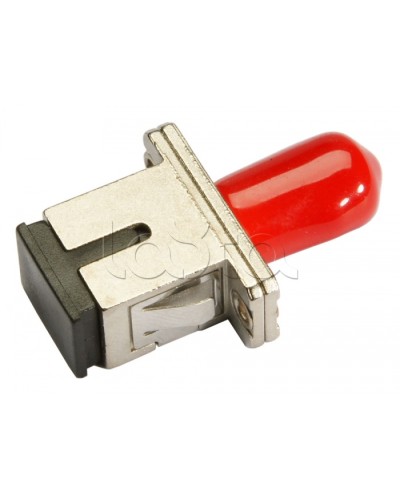 Соединитель проходной ST-SC, MM(для многомодового кабеля), simplex Cabeus ST-SC-MM в Волгограде Проходные адаптеры и розетки оптические Pintop.ru