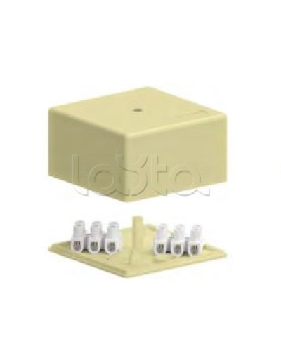 SD3 Коробка распределительная для о/п, 75х75х40мм без галогена (белый) Экопласт (72932HF) в Волгограде Распределительные коробки Pintop.ru