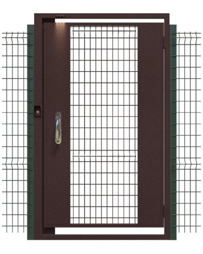 Калитка Стальная Наружная VIZIT-KСН-12-Лв в Волгограде Калитки Pintop.ru