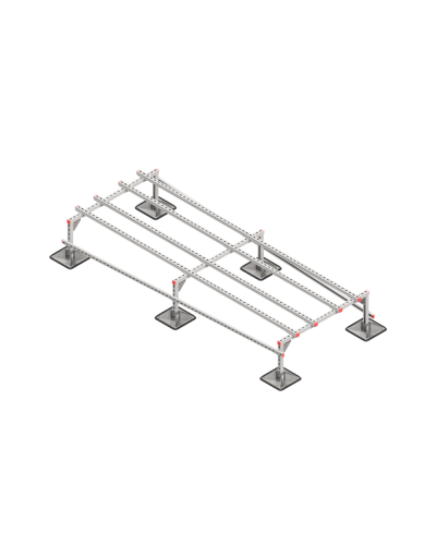 Опорная конструкция для установки оборудования TECHNORAPTOR STEELFOOT 1200х3000 тип 2 КМ-профиль (KM-TR-STF-SSEI-1200-3000-2) в Волгограде Системы видеонаблюдения Pintop.ru