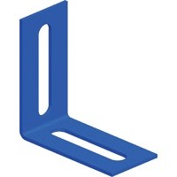 Соединитель угловой 100 мм для стального лестничного лотка, серый LANMASTER LAN-LTS-L100-GY