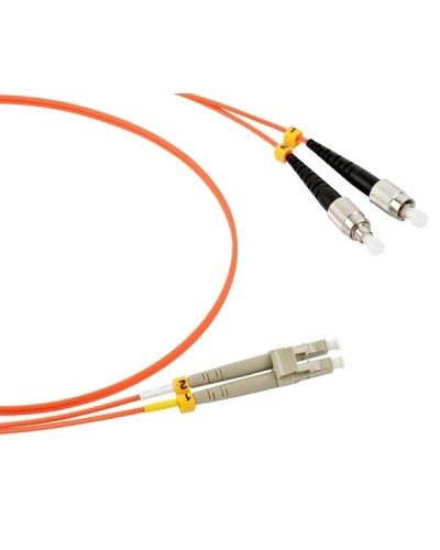 Патч-корд оптический LSZH, дуплексный, LC/PC-FC/PC, MM 50/125, 1.0м LANMASTER LAN-2LC-2FC/OM2-1.0 в Волгограде Патч-корды и пигтейлы Pintop.ru