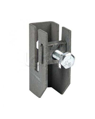 Держатель для полосы толщиной до 8мм с фикс. болтом, HZ EKF PROxima (lp-d2312) в Волгограде Монтажные материалы Pintop.ru