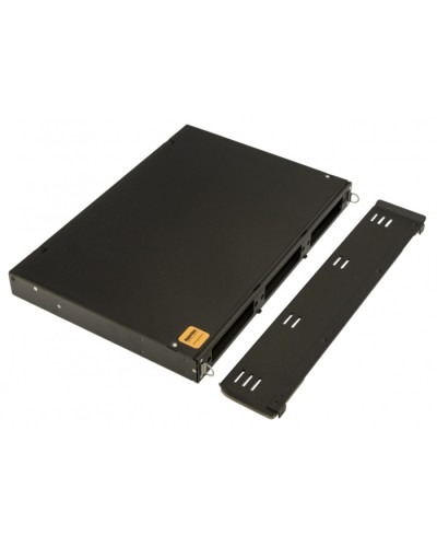 Бокс оптический 19 Hyperline FO-19V-1U-3xSLT-W130H30-24UN-BK в Волгограде Кросс оптический Pintop.ru