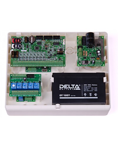 Корпус пластиковый для объектового оборудования компании Ритм Ritm Корпус Контакт под АКБ 7Ач в Волгограде GSM мониторинг Ritm Pintop.ru