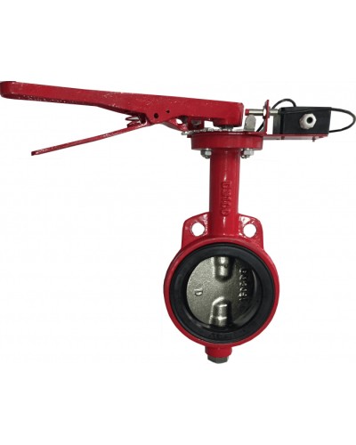 Затвор дисковый с электроприводом Спецавтоматика Зт 150/1,6(Р)-Ф.УЗ.1-АМК-150 с устройством контроля положения в Волгограде Устройства пуска водяного пожаротушения Pintop.ru