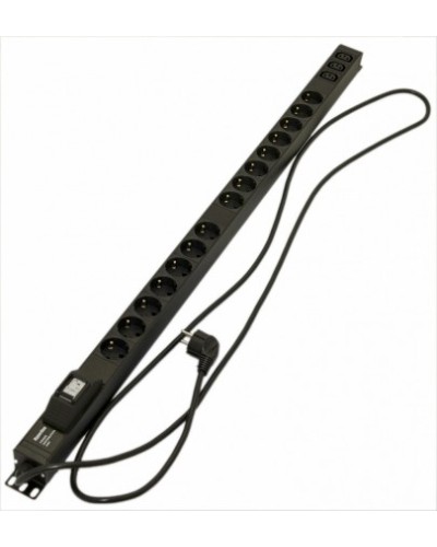 Блок розеток Hyperline SHE-15SH-3IEC-B-2.5EU в Волгограде Блоки розеток Pintop.ru