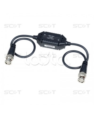 Изолятор коаксиального кабеля (AHD/CVI/TVI) для защиты от искажений по земле SC&T GL001HDP в Волгограде Видеоусилители, Модуляторы, Делители Pintop.ru