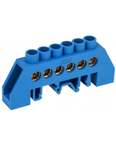 Шина нулевая ШНИ-8х12-6-КС-С IEK (YNN10-812-6DP-K07) в Волгограде Клеммные колодки Pintop.ru