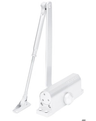 Доводчик NOTEDO DC-090-НО EN4 с ФОП (белый) в Волгограде Доводчики Pintop.ru