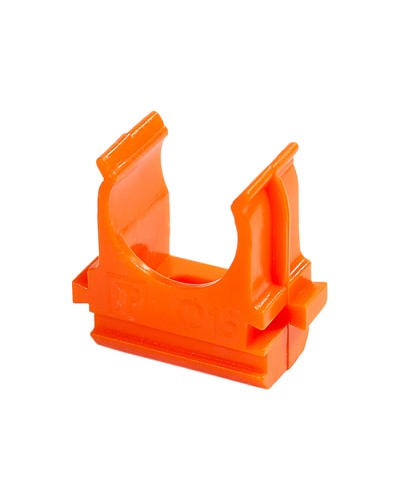 Крепёж-клипса для труб АБС-пластик оранжевая д16 (100шт/2000шт уп/кор) Промрукав (PR13.0063) в Волгограде Держатели, клипсы, скобы Pintop.ru