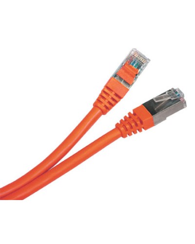 Патч-корд экранированный Hyperline PC-LPM-STP-RJ45-RJ45-C5e-3M-LSZH-OR в Волгограде Патчкорды (медные) Pintop.ru