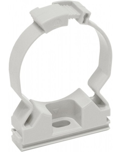 ELASTA Хомутный держатель CFC25 серый IEK (CTA10MP-CFC25-K41-100) в Волгограде Стяжки-хомуты Pintop.ru