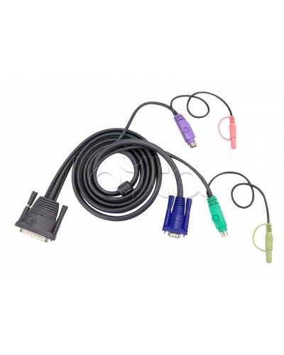 КВМ-кабель с интерфейсами передачи звука, PS/2, VGA (10м) ATEN 2L-1710P в Волгограде Видеоусилители, Модуляторы, Делители Pintop.ru